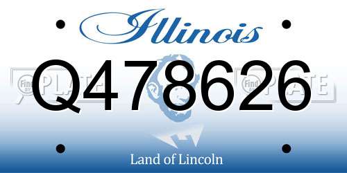 Q478626 Illinois License Plate
