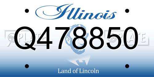 Q478850 Illinois License Plate