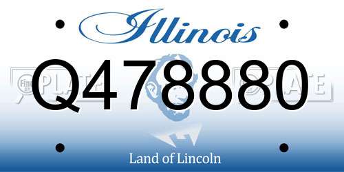 Q478880 Illinois License Plate