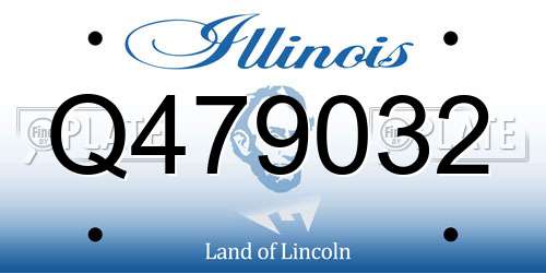 Q479032 Illinois License Plate