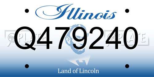 Q479240 Illinois License Plate