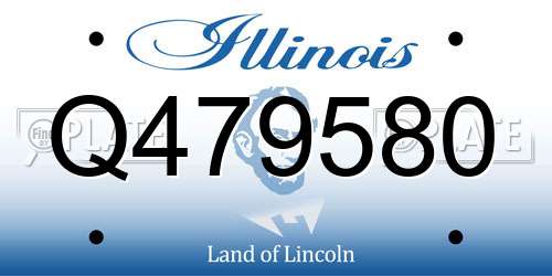 Q479580 Illinois License Plate