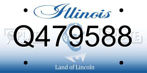Q479588 Illinois License Plate