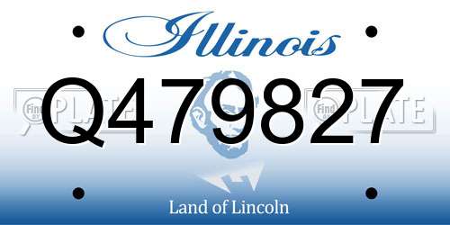 Q479827 Illinois License Plate