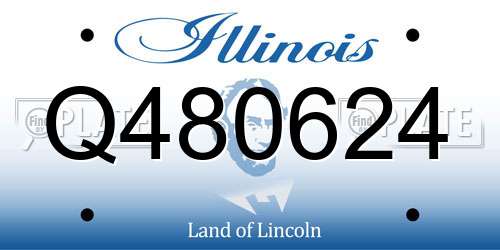 Q480624 Illinois License Plate