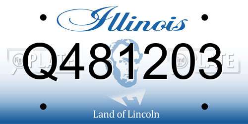 Q481203 Illinois License Plate