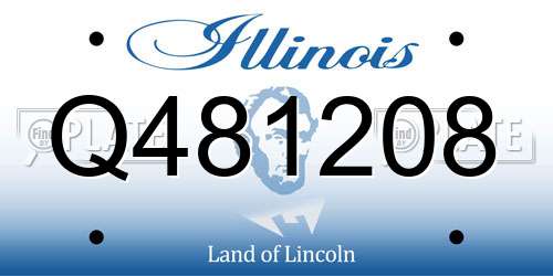 Q481208 Illinois License Plate
