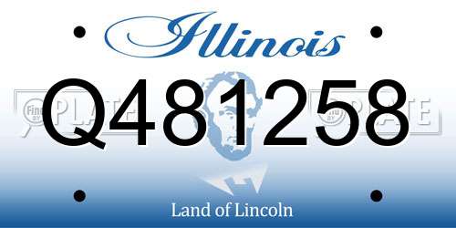Q481258 Illinois License Plate