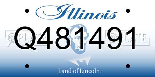 Q481491 Illinois License Plate