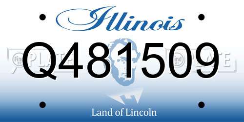 Q481509 Illinois License Plate