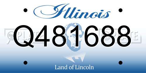 Q481688 Illinois License Plate