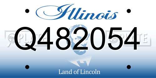 Q482054 Illinois License Plate