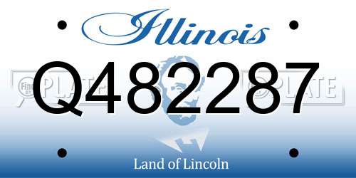 Q482287 Illinois License Plate
