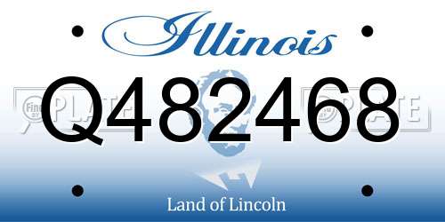 Q482468 Illinois License Plate
