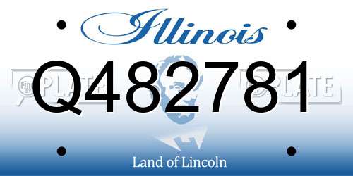 Q482781 Illinois License Plate