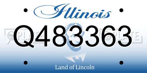 Q483363 Illinois License Plate