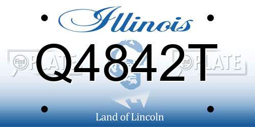 Q4842T Illinois License Plate