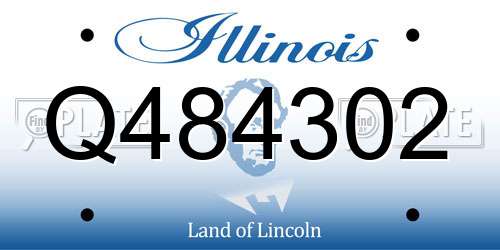 Q484302 Illinois License Plate