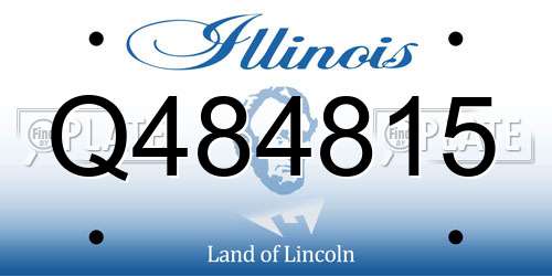 Q484815 Illinois License Plate