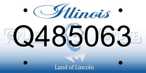 Q485063 Illinois License Plate
