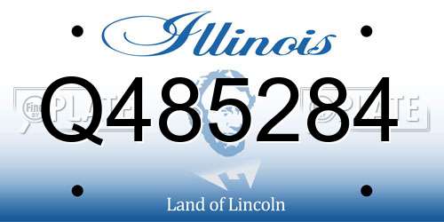 Q485284 Illinois License Plate