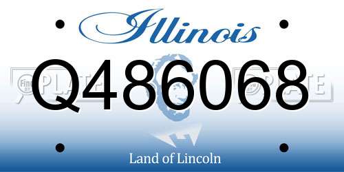 Q486068 Illinois License Plate
