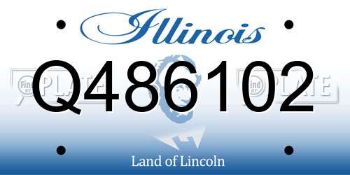 Q486102 Illinois License Plate