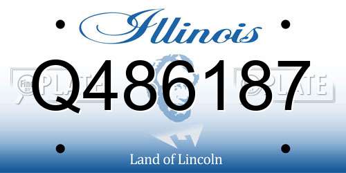 Q486187 Illinois License Plate