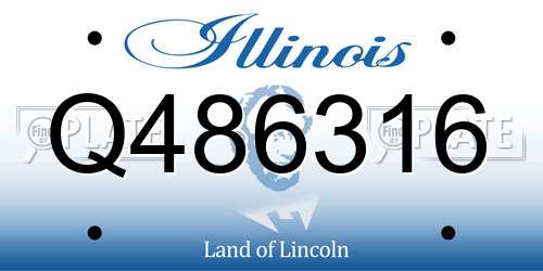 Q486316 Illinois License Plate