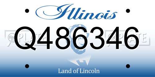 Q486346 Illinois License Plate