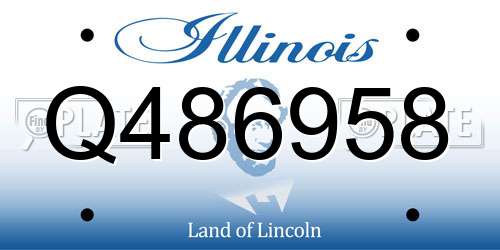 Q486958 Illinois License Plate