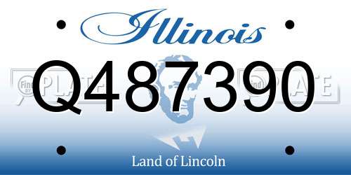 Q487390 Illinois License Plate