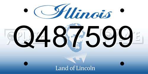 Q487599 Illinois License Plate