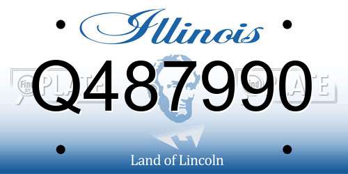 Q487990 Illinois License Plate