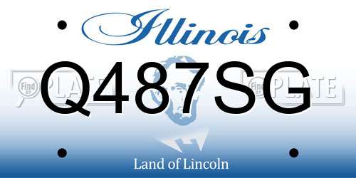 Q487SG Illinois License Plate