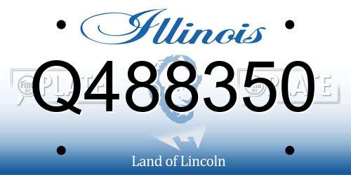 Q488350 Illinois License Plate
