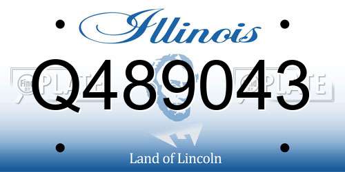 Q489043 Illinois License Plate