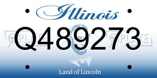 Q489273 Illinois License Plate