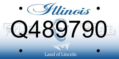 Q489790 Illinois License Plate