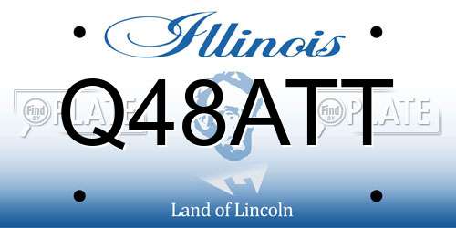 Q48ATT Illinois License Plate