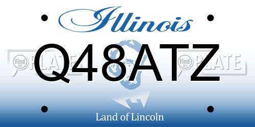 Q48ATZ Illinois License Plate