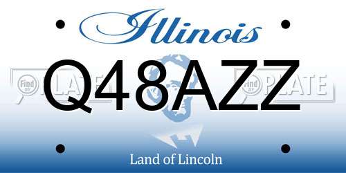 Q48AZZ Illinois License Plate