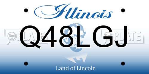 Q48LGJ Illinois License Plate