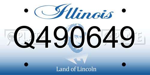 Q490649 Illinois License Plate