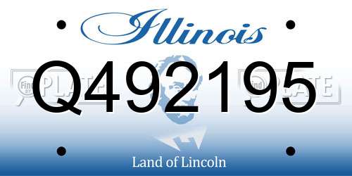 Q492195 Illinois License Plate
