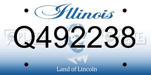 Q492238 Illinois License Plate