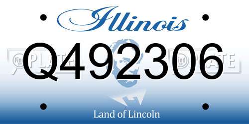 Q492306 Illinois License Plate