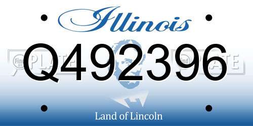 Q492396 Illinois License Plate