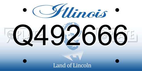 Q492666 Illinois License Plate