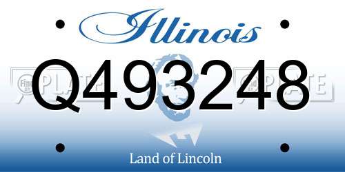 Q493248 Illinois License Plate